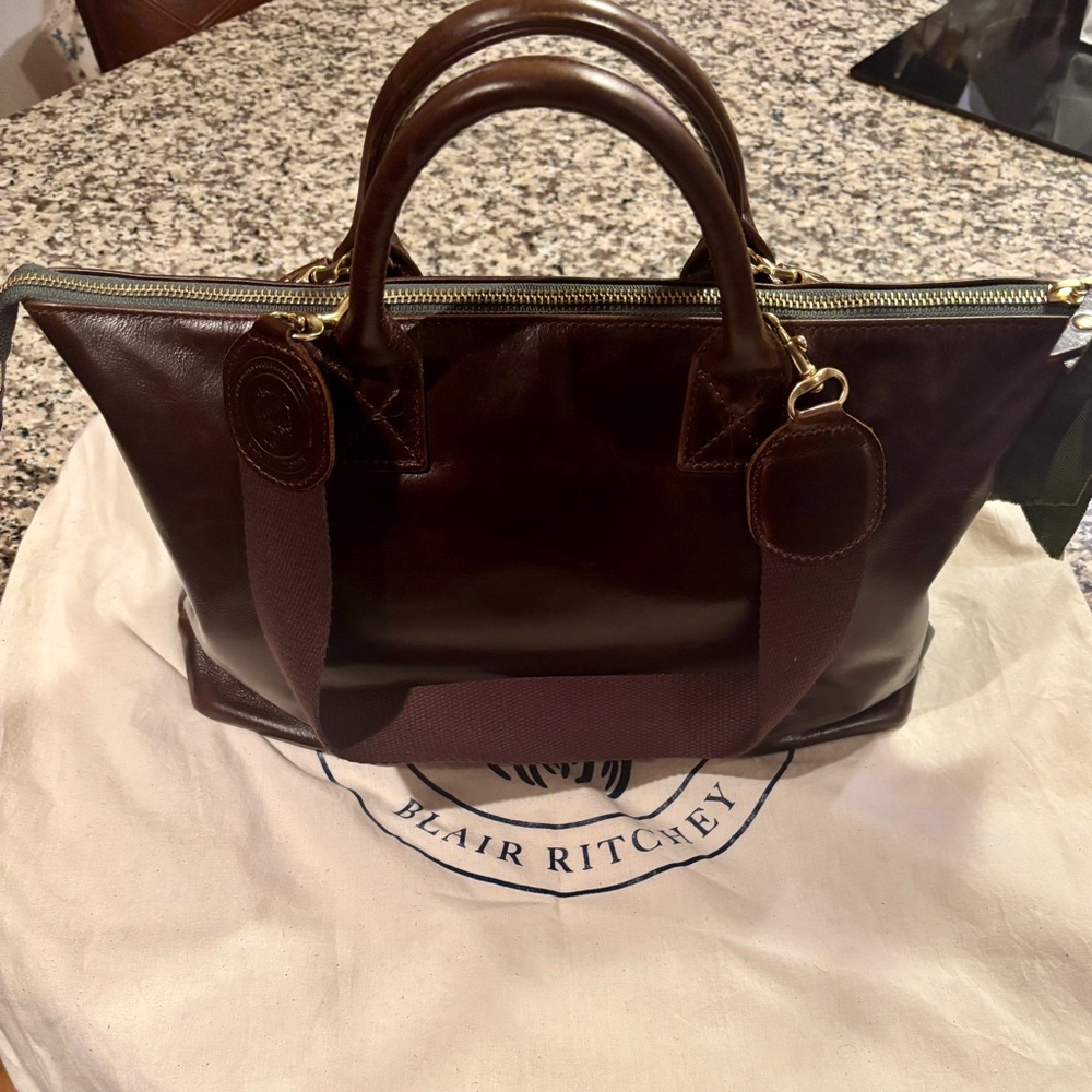 Blair Ritchey Mini Hugh Cocoa leather bag